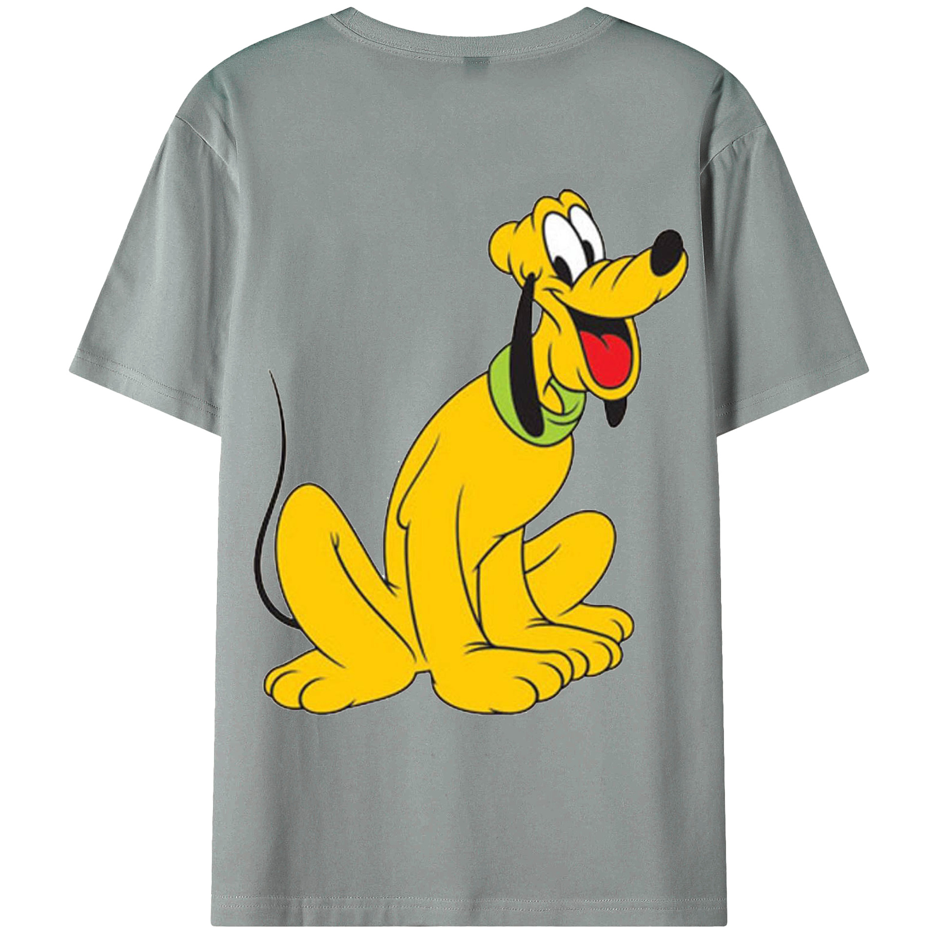 ミッキーマウス Mickey Mouse 綿100％ メンズ半袖Tシャツ（バックプリント） 通気性